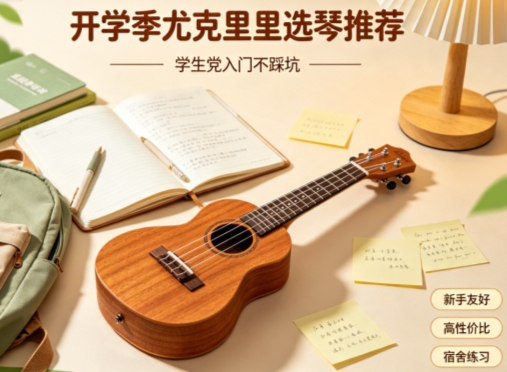开学季学生党尤克里里选琴推荐｜零基础入门型号不踩坑攻略